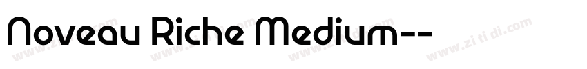 Noveau Riche Medium-字体转换